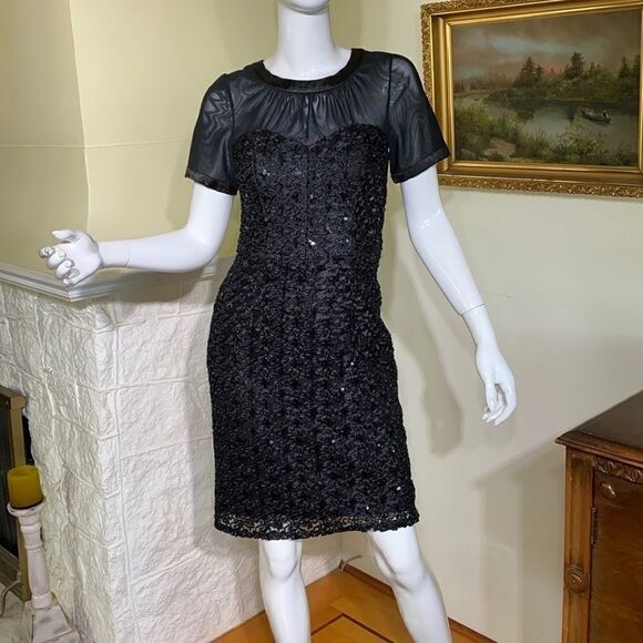 Decode 1.8 LBD Lace & Sequin 50’s Style Dress - Picture 2 of 15